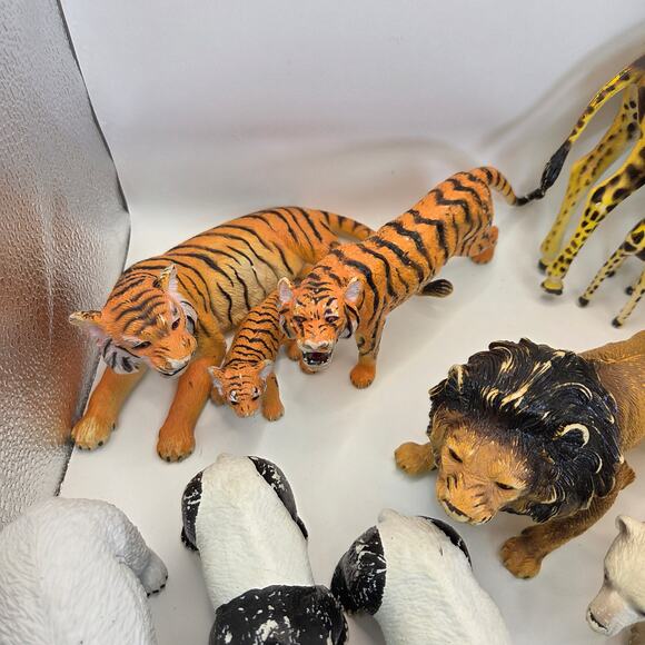 Vintage Animal Figurines Lot – Bullyland Germany & Mixed Plastic Safari Zoo Toys - Picture 3 of 14